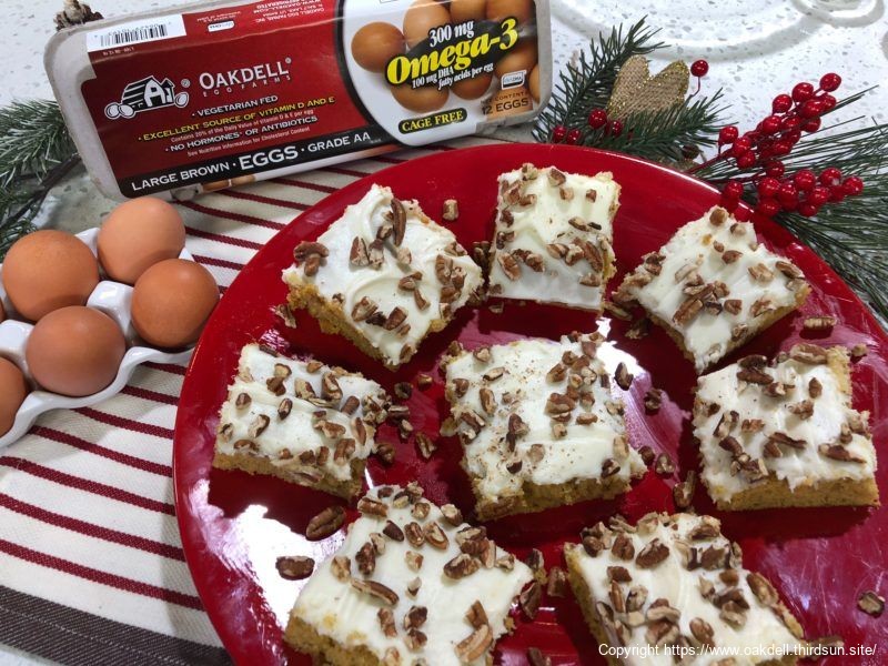 Pumpkin Bars with Cream Cheese Frosting