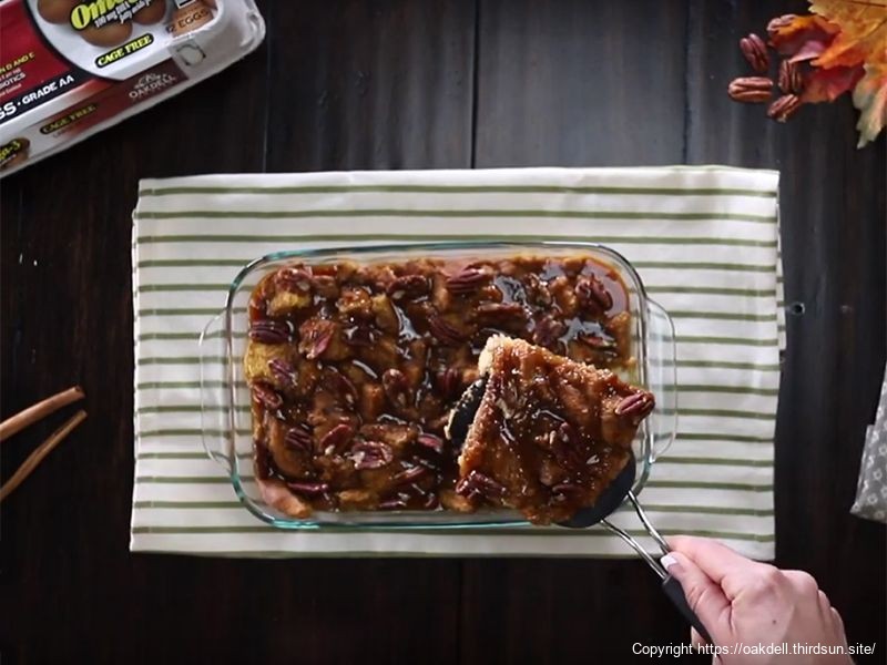 Pumpkin Caramel Bread Pudding