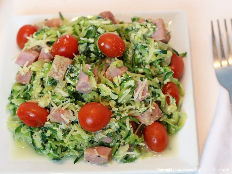 Nutritious Zoodles Carbonara