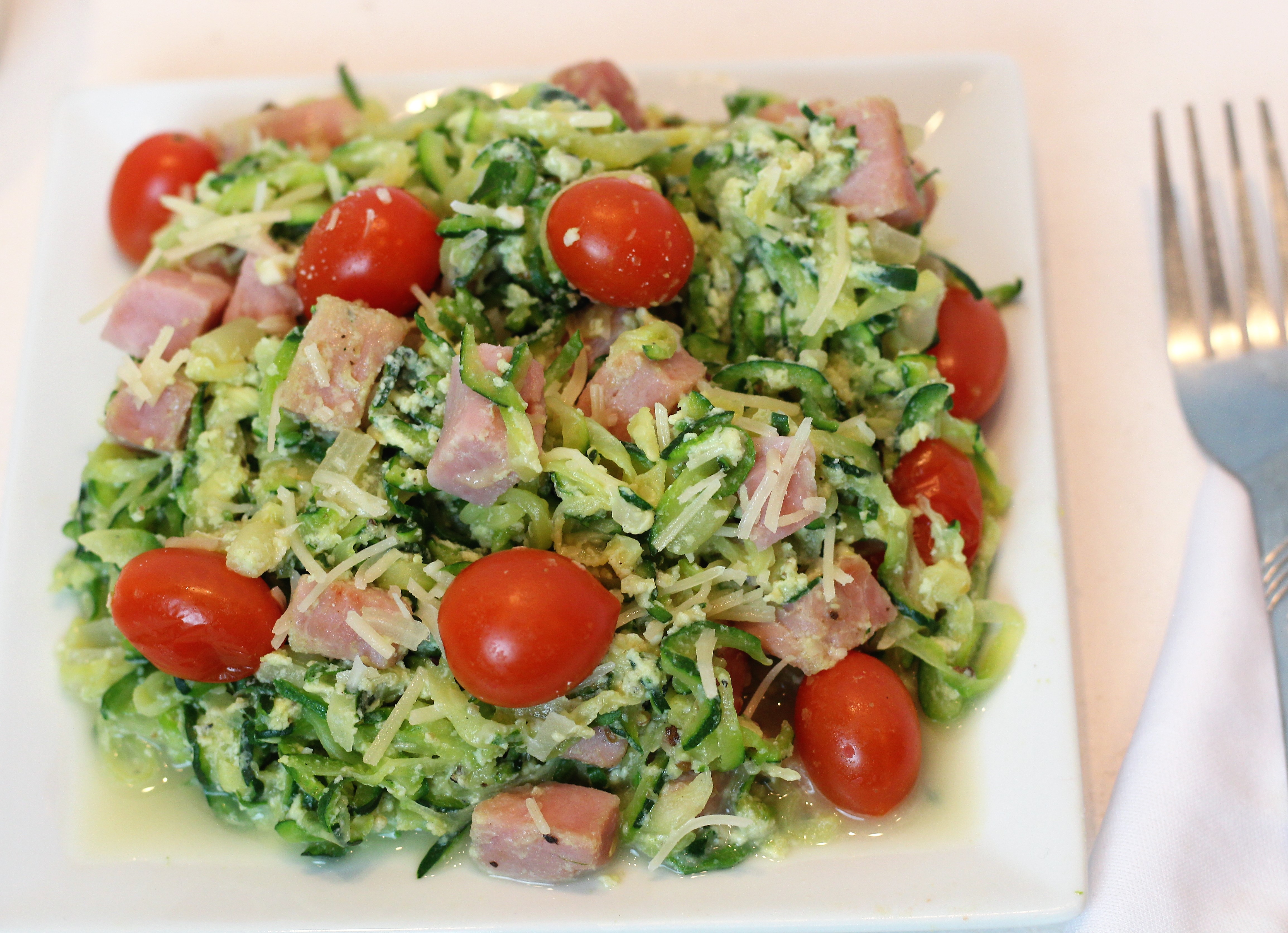 Nutritious Zoodles Carbonara