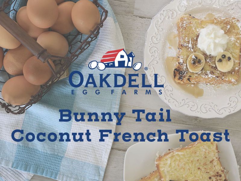 Bunny Tail Coconut Crusted French Toast