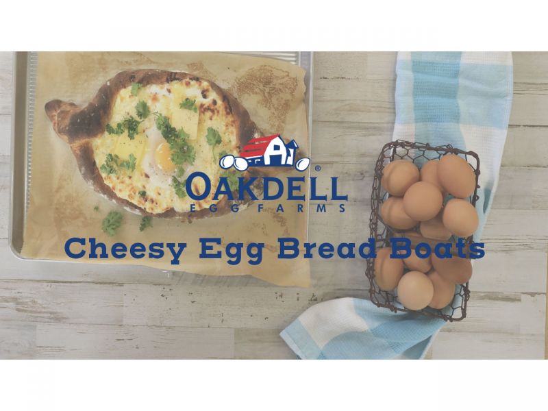 Cheesy Egg and Bread Boats