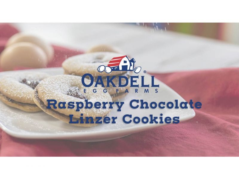 Raspberry Chocolate Linzer Cookies