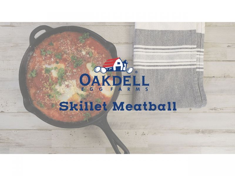 Skillet Meatball and Eggs