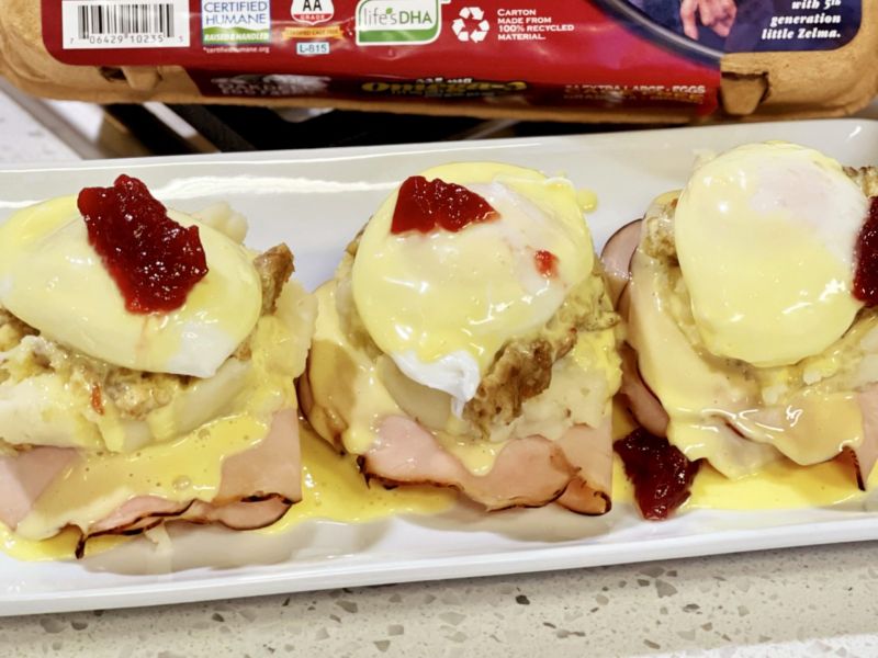 Recipe Info Thanksgiving Eggs Benedict