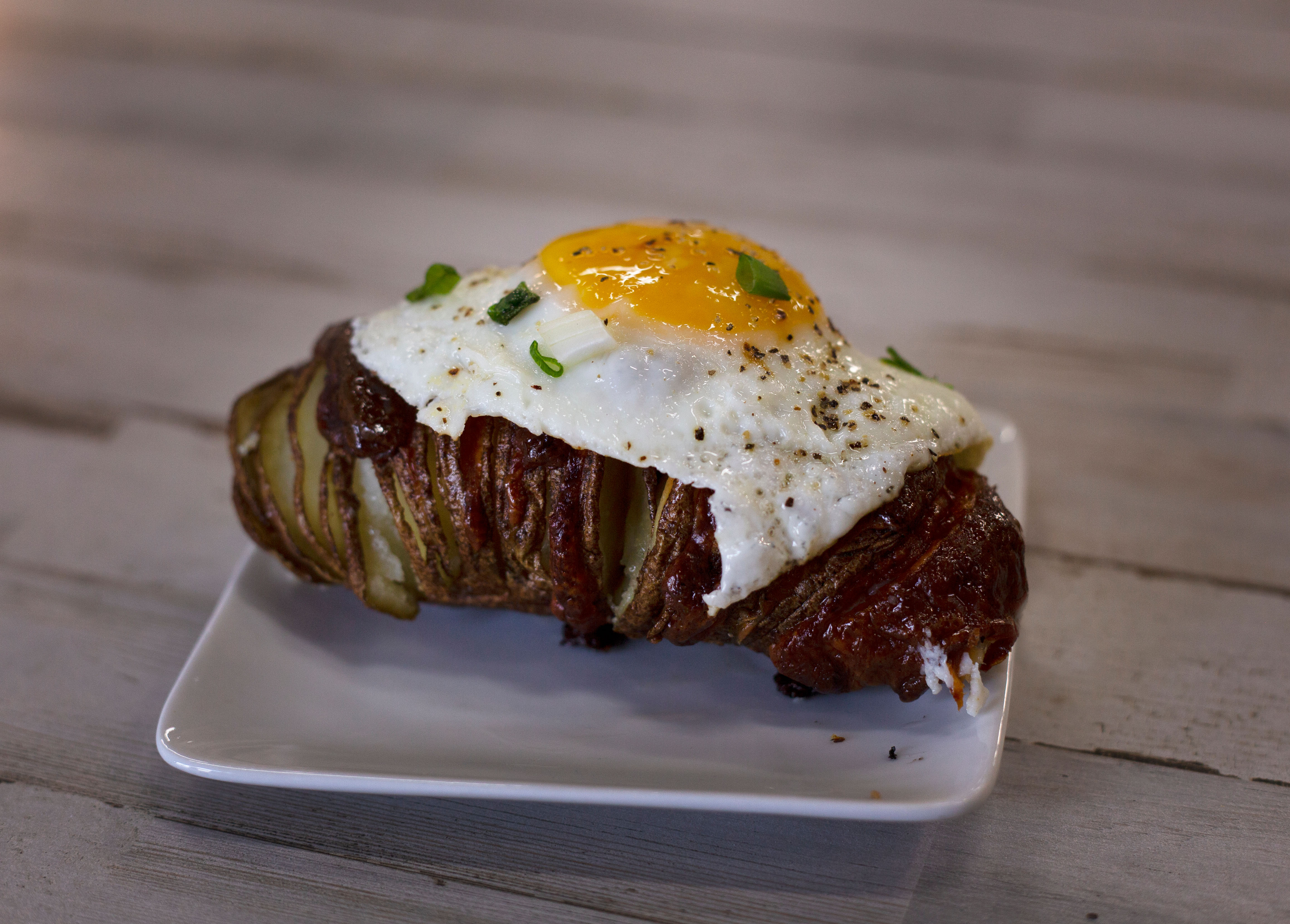 Recipe Info Hasselback Potatoes and Eggs
