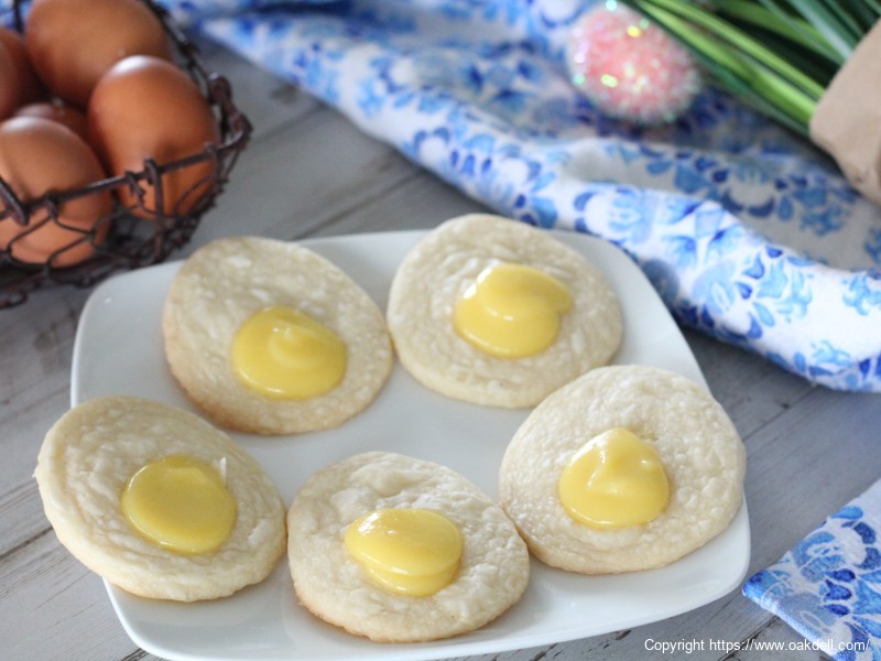 Lemon Curd Shortbread Cookies