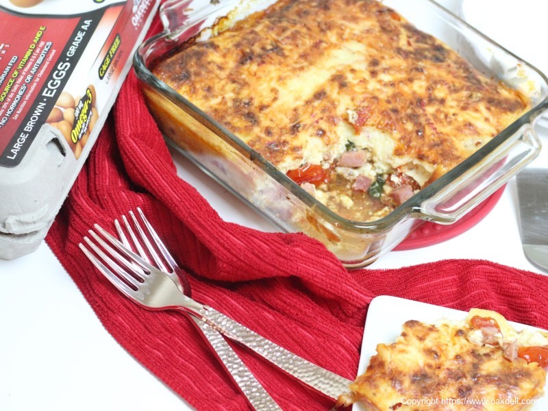 Spinach and Tomato Egg Gratin