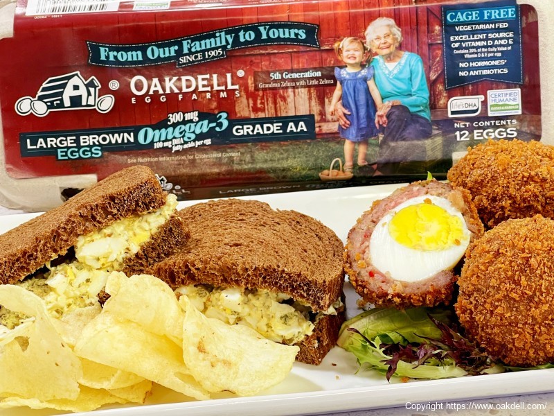 Egg Salad Sandwich with Scotch Eggs