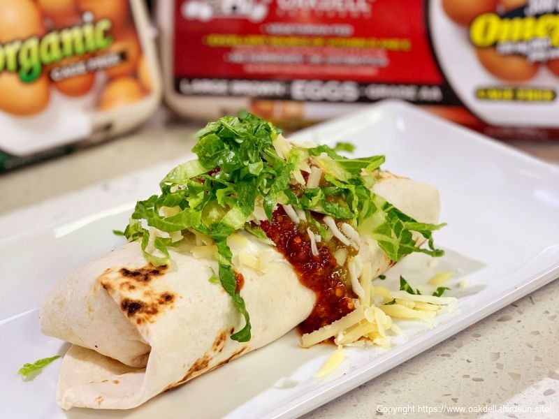 Scrambled Egg Breakfast Burritos