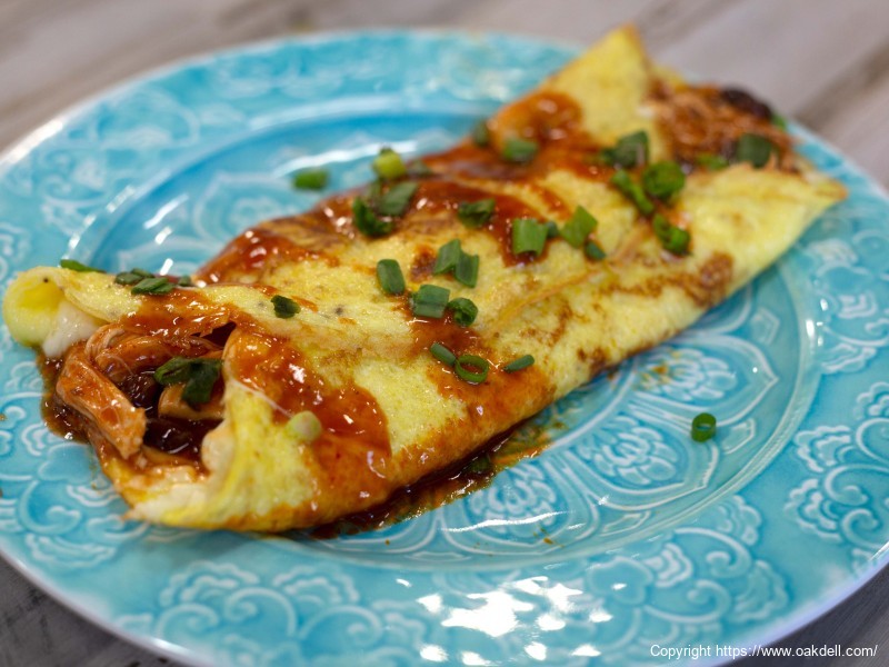 Chicken Egg Wrap Enchiladas
