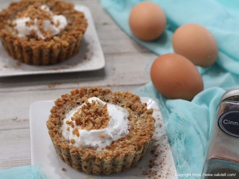 Mini Peanut Butter Pretzel Custard Tarts