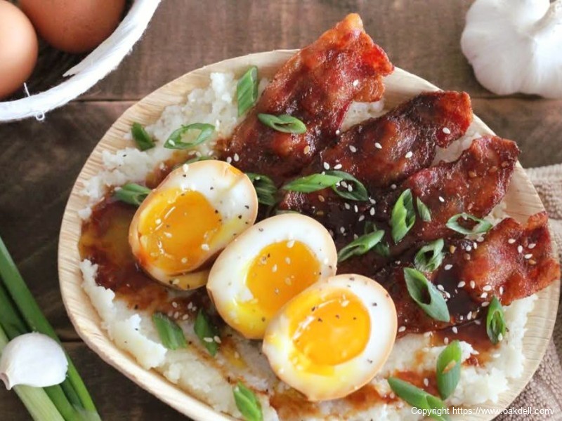 Smoky Pumpkin Deviled Eggs