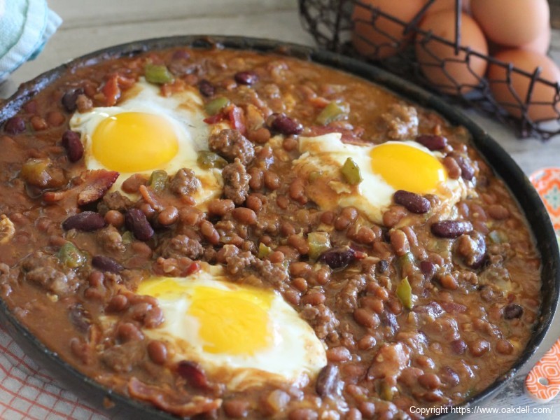 Cowboy Beans + Eggs